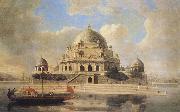 Francis Swain Ward Mausoleum of Sher Shar,Sasaram,Bihar oil painting artist